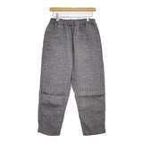 中川政七商店 麻のメランジ織パンツ リネンイージーワイド パンツ ネイビー レディース 中川政七商店【中古】5-1016M∞