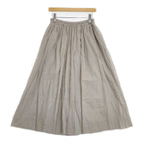 KURASHI&Trips 私になじむ新定番 パンツ派さんにもおすすめギャザースカート 定価11550円 ロングスカート グレー レディース クラシアンドトリップス/北欧、暮らしの道具店【中古】5-1217M∞