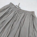 KURASHI&Trips 私になじむ新定番 パンツ派さんにもおすすめギャザースカート 定価11550円 ロングスカート グレー レディース クラシアンドトリップス/北欧、暮らしの道具店【中古】5-1217M∞