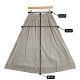 KURASHI&Trips 私になじむ新定番 パンツ派さんにもおすすめギャザースカート 定価11550円 ロングスカート グレー レディース クラシアンドトリップス/北欧、暮らしの道具店【中古】5-1217M∞