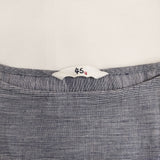 45R/45rpm ハケ目ガーゼツイード刺繍ワンピース ドレス 定価68200円 ブルー レディース フォーティーファイブアールピーエム【中古】5-1031M♪