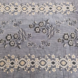 45R/45rpm ハケ目ガーゼツイード刺繍ワンピース ドレス 定価68200円 ブルー レディース フォーティーファイブアールピーエム【中古】5-1031M♪