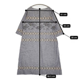 45R/45rpm ハケ目ガーゼツイード刺繍ワンピース ドレス 定価68200円 ブルー レディース フォーティーファイブアールピーエム【中古】5-1031M♪