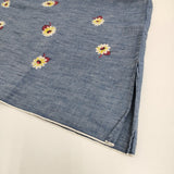 45R/45rpm コットンリネンダンガリーデイジープリントワンピース ドレス 定価41800円 ブルー レディース フォーティーファイブアールピーエム【中古】5-1031M♪