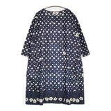 45R/45rpm online original インディゴ ドット フラワー デニムドレス ワンピース ネイビー ホワイト レディース フォーティーファイブアールピーエム【中古】5-1031M♪