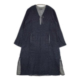 45R/45rpm インディゴ二重織ドット抜染 ワンピース ネイビー レディース フォーティーファイブアールピーエム【中古】5-1016M∞