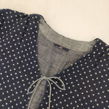 45R/45rpm インディゴ二重織ドット抜染 ワンピース ネイビー レディース フォーティーファイブアールピーエム【中古】5-1016M∞