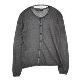 45R/45rpm 秋色ギマニットカーディガン 定価23100円 コットン カーディガン グレー レディース フォーティーファイブアールピーエム【中古】5-1109M∞