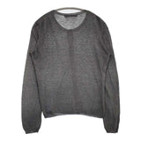 45R/45rpm 秋色ギマニットカーディガン 定価23100円 コットン カーディガン グレー レディース フォーティーファイブアールピーエム【中古】5-1109M∞