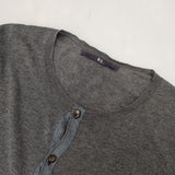 45R/45rpm 秋色ギマニットカーディガン 定価23100円 コットン カーディガン グレー レディース フォーティーファイブアールピーエム【中古】5-1109M∞