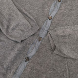 45R/45rpm 秋色ギマニットカーディガン 定価23100円 コットン カーディガン グレー レディース フォーティーファイブアールピーエム【中古】5-1109M∞