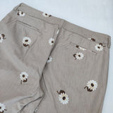 45R/45rpm デイジープリントパンツ 定価26400円 花柄 パンツ ベージュ レディース フォーティーファイブアールピーエム【中古】5-1016G∞