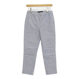 45R/45rpm クールストレッチストライプクロススパッツ 定価13200円 パンツ ブルー ホワイト レディース フォーティーファイブアールピーエム【中古】5-1016M∞