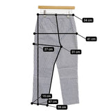 45R/45rpm クールストレッチストライプクロススパッツ 定価13200円 パンツ ブルー ホワイト レディース フォーティーファイブアールピーエム【中古】5-1016M∞