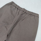 45R/45rpm クールストレッチギンガムチェックイ―ジスリムパンツ 定価17600円 パンツ ブラウン ホワイト レディース フォーティーファイブアールピーエム【中古】5-1016M∞