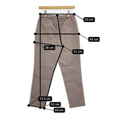 45R/45rpm クールストレッチギンガムチェックイ―ジスリムパンツ 定価17600円 パンツ ブラウン ホワイト レディース フォーティーファイブアールピーエム【中古】5-1016M∞