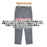 45R/45rpm クールストレッチ千鳥クロススパッツ 定価11000円 パンツ ブルー レディース フォーティーファイブアールピーエム【中古】5-1016M∞