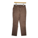 45R/45rpm コットンリネンハケ目のストレッチパンツ 定価22000円 パンツ ブラウン レディース フォーティーファイブアールピーエム【中古】5-1016G∞