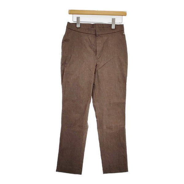 45R/45rpm コットンリネンハケ目のストレッチパンツ 定価22000円 パンツ ブラウン レディース フォーティーファイブアールピーエム【中古】5-1016G∞