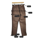 45R/45rpm コットンリネンハケ目のストレッチパンツ 定価22000円 パンツ ブラウン レディース フォーティーファイブアールピーエム【中古】5-1016G∞