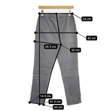 45R/45rpm クールストレッチギンガムチェックイ―ジスリムパンツ 定価17600円 パンツ グレー レディース フォーティーファイブアールピーエム【中古】5-1016M∞