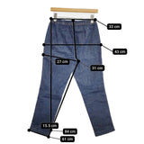 45R/45rpm ストレッチデニムイ―ジ―スリムパンツ 定価17600円 デニムパンツ ブルー レディース フォーティーファイブアールピーエム【中古】5-1016G∞