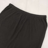 JURGEN LEHL J0101US401 シルク リブ ロングスカート ブラック レディース ヨーガンレール【中古】5-1201M∞