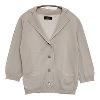 L'EQUIPE YOSHIE INABA B1223KCD342 ニットジャケット サイズ40 カーディガン ベージュ レディース レキップヨシエイナバ【中古】5-0819M♪