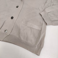 L'EQUIPE YOSHIE INABA B1223KCD342 ニットジャケット サイズ40 カーディガン ベージュ レディース レキップヨシエイナバ【中古】5-0819M♪