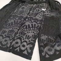 PLEATS PLEASE ISSEY MIYAKE ロングカーディガン 羽織り PP61-JA741 カーディガン ブラック レディース プリーツプリーズ【中古】5-0731M♪