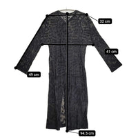 PLEATS PLEASE ISSEY MIYAKE ロングカーディガン 羽織り PP61-JA741 カーディガン ブラック レディース プリーツプリーズ【中古】5-0731M♪