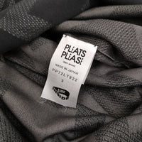 PLEATS PLEASE ISSEY MIYAKE ジグザグ柄 ZIG ZAG PP72LT922 サイズ3 ワンピース ブラック グレー レディース プリーツプリーズ【中古】5-0731M♪