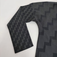 PLEATS PLEASE ISSEY MIYAKE ジグザグ柄 ZIG ZAG PP72LT922 サイズ3 ワンピース ブラック グレー レディース プリーツプリーズ【中古】5-0731M♪