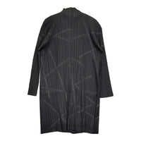 PLEATS PLEASE ISSEY MIYAKE フロントオープン プリーツ ロング カーディガン PP43-JA781 ブラック レディース プリーツプリーズ【中古】5-0731M♪