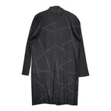 PLEATS PLEASE ISSEY MIYAKE フロントオープン プリーツ ロング カーディガン PP43-JA781 ブラック レディース プリーツプリーズ【中古】5-0731M♪