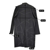 PLEATS PLEASE ISSEY MIYAKE フロントオープン プリーツ ロング カーディガン PP43-JA781 ブラック レディース プリーツプリーズ【中古】5-0731M♪