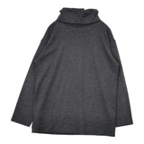 Plantation PL43-JK507 タートルネック 日本製 サイズM ウール セーター ニット チャコールグレー レディース プランテーション【中古】5-1007T△