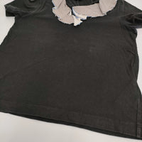 tricot COMME des GARCONS ギンガムチェック 半袖Ｔシャツ カットソー AD2002 ブラック レディース トリココムデギャルソン【中古】5-0819S♪