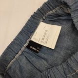 tricot COMME des GARCONS コットン リネン ダンガリー ティアード ロングスカート AD2007 ブルー レディース トリココムデギャルソン【中古】5-1105M∞