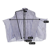 tricot COMME des GARCONS ギャザー ストライプ ブラウス シャツ AD2012 ブルー ホワイト レディース トリココムデギャルソン【中古】5-1103M∞