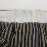 ヤンマ産業 YAMMA 会津木綿 イージーパンツ 棒縞 パンツ ベージュ ネイビー レディース ヤンマ産業【中古】5-1105G∞