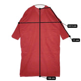 ヤンマ産業 YAMMA 会津木綿 朱赤 ワンピース レッド レディース ヤンマ産業【中古】5-1105M∞