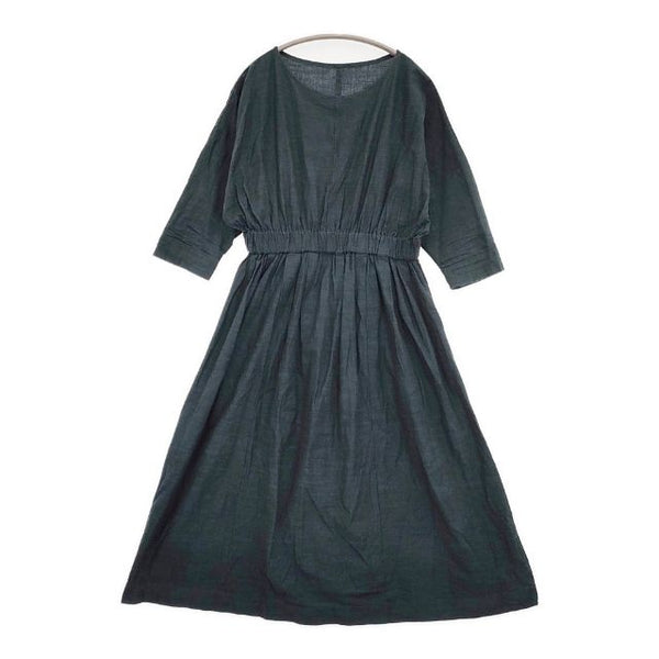 ヤンマ産業 YAMMA 会津木綿 ワンピース ダークグリーン レディース ヤンマ産業【中古】5-1105M∞