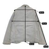 KAPITAL BLUE HANDS ヒッコリー 0 XS コットン ジャケット ブルー ホワイト レディース キャピタル【中古】5-1105M∞