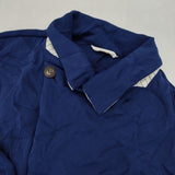 Y's ポリ縮絨 ポリエステル ジャケット ブルー レディース ワイズ/Yohji【中古】5-1105M∞