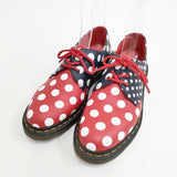 Dr.Martens MERIS ポルカドット UK6 EU39 シューズ・靴 レッド ネイビー レディース ドクターマーチン【中古】5-1127G◎