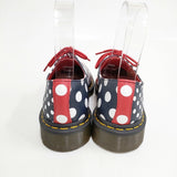 Dr.Martens MERIS ポルカドット UK6 EU39 シューズ・靴 レッド ネイビー レディース ドクターマーチン【中古】5-1127G◎