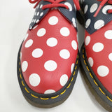 Dr.Martens MERIS ポルカドット UK6 EU39 シューズ・靴 レッド ネイビー レディース ドクターマーチン【中古】5-1127G◎