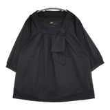 Ray Beams ギャザー 七分袖 プルオーバー ブラウス シャツ ブラック レディース レイビームス【中古】5-1103M∞