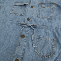 FREAK'S STORE 新品 SOMETHING別注 Denim Shirts Onepiece ワンピース 25SS ライトブルー レディース フリークスストア【中古】5-0815S♪